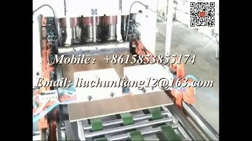 6x12ft full automatic short cycle melamine laminate hot press line