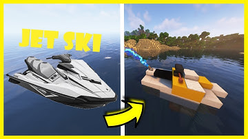 HOW TO BUILD A JET SKI IN MINECRAFT!🚤