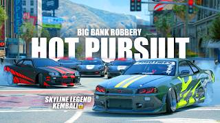 KEI OCONNER IN ACTION WITH THE LEGENDARY SKYLINE TWIN TURBO HUGE BANK ROBBERY - GTA 5 ROLEPLAY