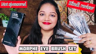 Morphe Eye Makeup Brushes | Hindi Review | Shipping Charges / Quality / Beginner makeup set & more