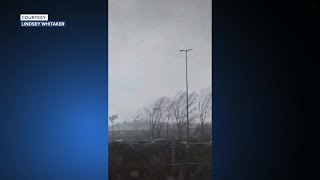 Menards roof damaged during severe weather near Three Rivers