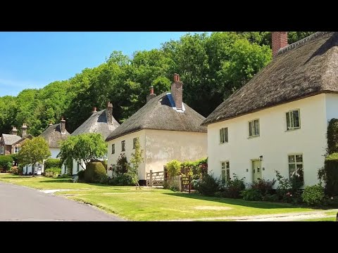 Milton Abbas Village Walk, English Countryside 4K