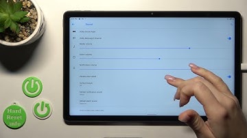 How to Change Notifications Sound on LENOVO Tab P11 Plus? - Sound Settings