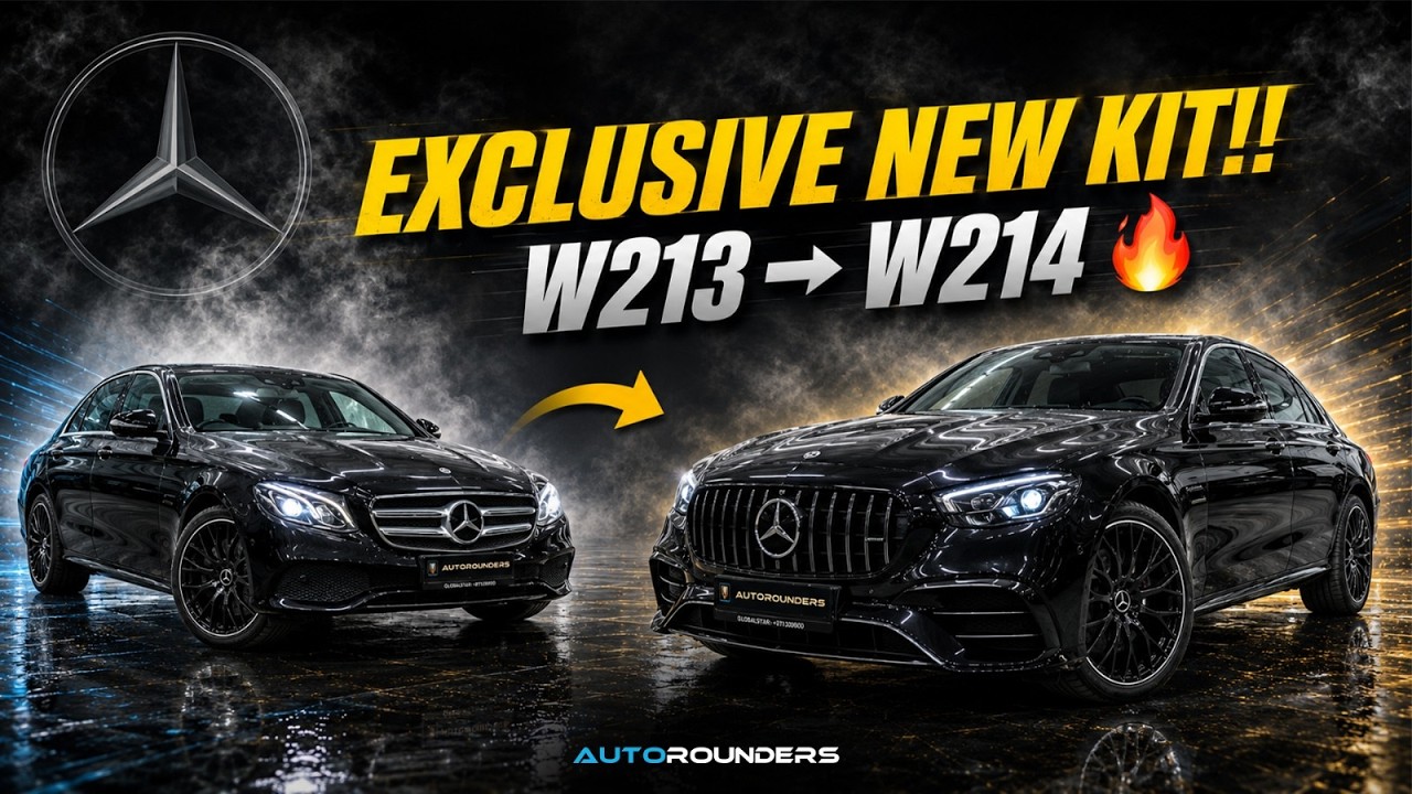 India's First Mercedes E class W213 to W214 Facelift 😎 Painted in Paint Booth Machine | German Paint
