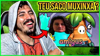 SAIKO JOGANDO FALL GUYS COM O YCRO - | Leozin React