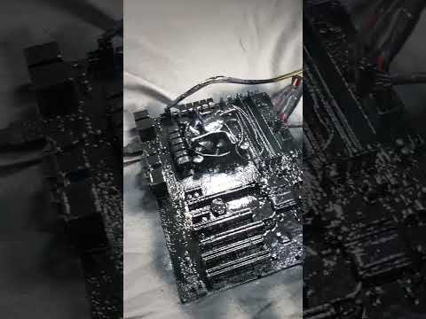 covering a PC in Flex Seal #shorts