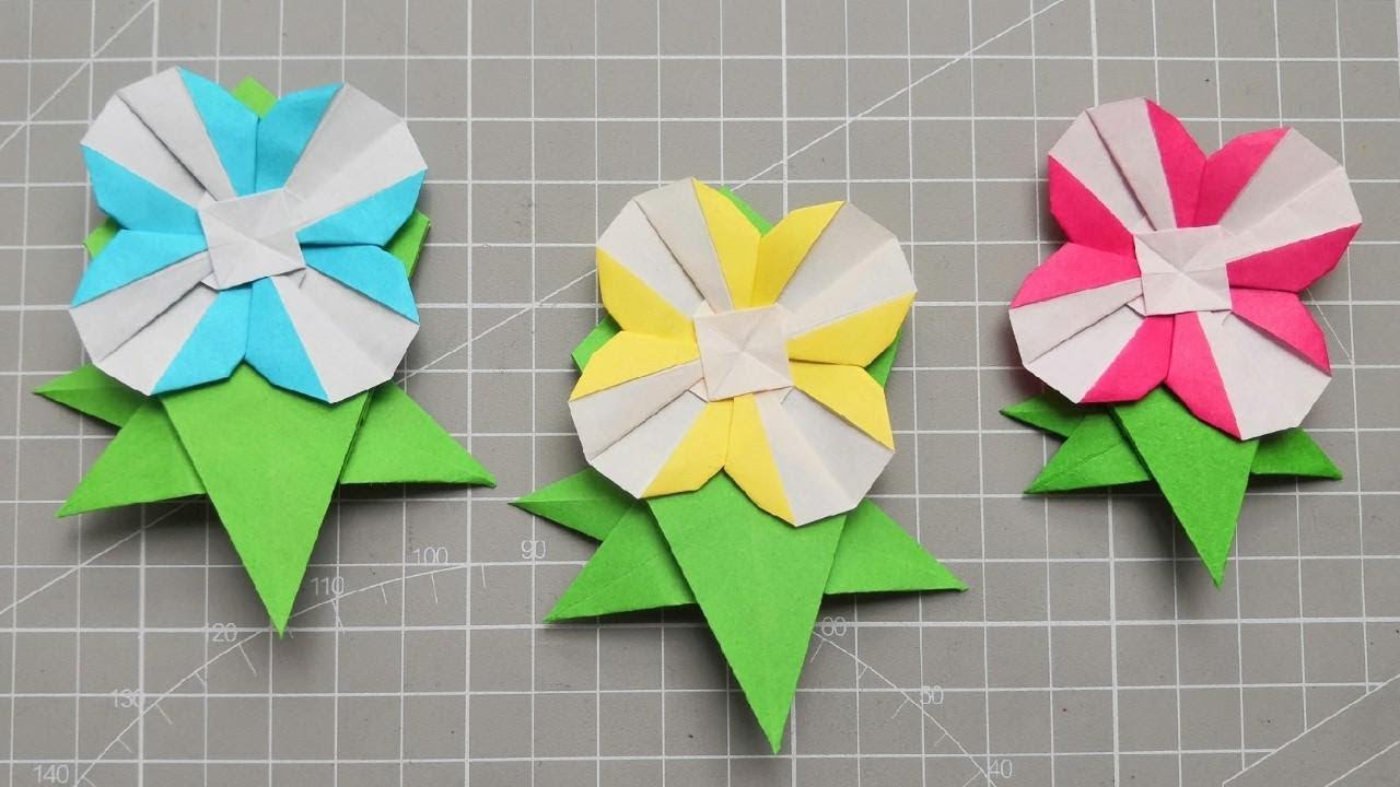 折纸漂亮的平面花 快来折一个 Youtube