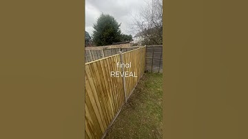 Getting new fence. Part 3 🇬🇧 #backyard #winter #makeover #UKhome #shorts