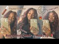 Grwm: Burgundy Hair + Makeup 😍 | Perfect Fall Hair Color 🍂 | Woc friendly