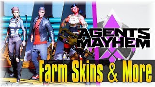 How To Farm Skins, Legion Tech, & Resources Fast!!! | Agents of Mayhem Guide