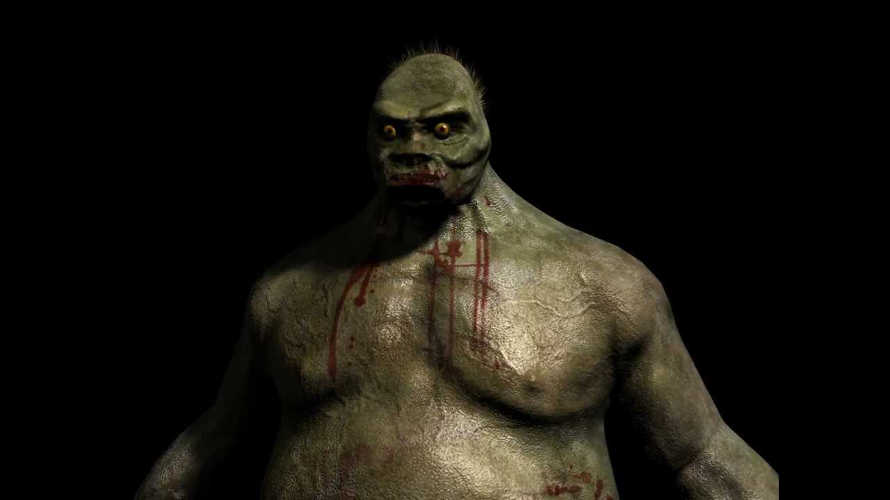 Troll 3D model turnaround close-up