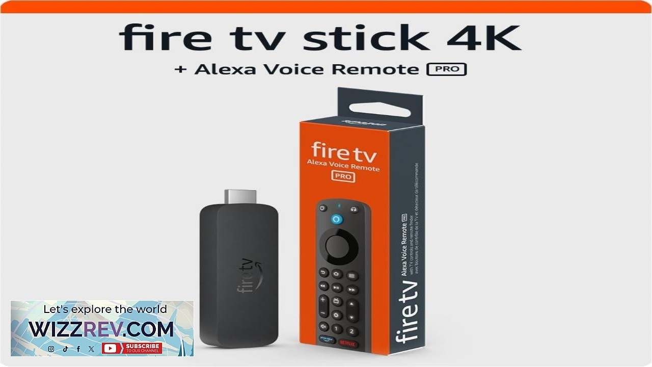 Amazon Fire TV Stick 4K с голосовым пультом Alexa Voice Remote Pro
