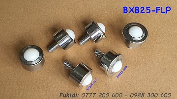 Bánh xe bi nylon khung thép, phi 25mm, tải trọng 30kg - BXB25-FLP, BXB25-SPP
