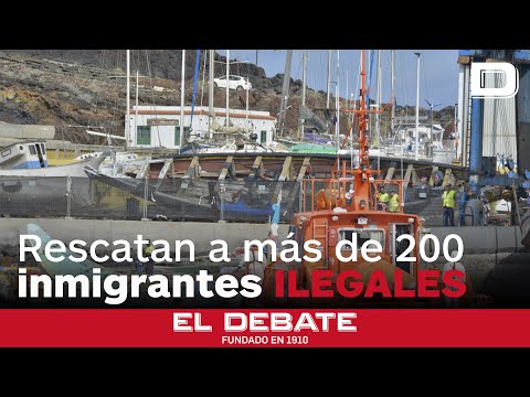 Más de 200 inmigrantes ilegales, al menos 15 menores, llegan a Canarias en dos cayucos