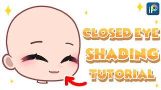 Closed Eye Shading Tutorial - Ibispaint X - Gacha Club. Read Description.