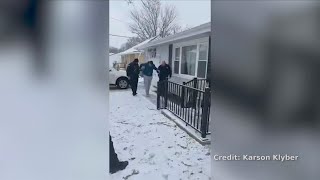 East Peoria police officer hit by drunk driver returns home