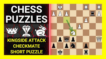 Chess Puzzles to Practice. Themes: Kingside attack, Checkmate, Short puzzle. Learn Chess