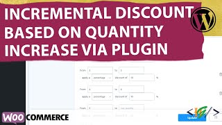 How to Increase Discount Based on Product Quantity Increase on Cart WooCommerce WordPress | Subtotal