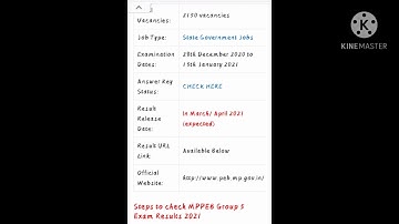 Mp Group 5 result 2021 check ,,