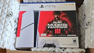 UNBOXING THE NEW PS5 SLIM 2023 CALL OF DUTY MWIII BUNDLE + SETUP