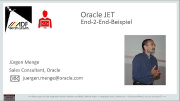 ADF Spotlight - Programmierbeispiele - Oracle JET End-2-End Beispiel