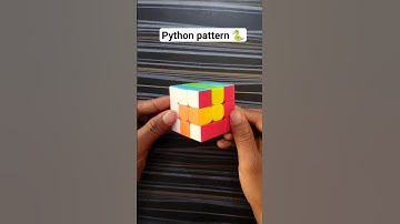 Python pattern in 3 by 3 rubik