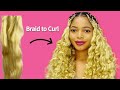 Omg 😱 Braid extension made this Curly Braid / Beginner friendly Curly Hair Tutorial