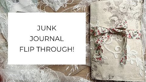 Vintage Junk Journal Flip Through, Junk Journal Ideas, Junk Journal pages, journaling, *SOLD*