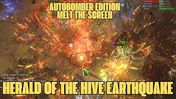 POE 3.27 Herald Stacking Vaal Earthquake Autobomber Elementalist Build Update!