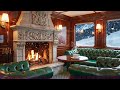 ASMR Fireplace Jazz Ambience in a Luxury Train | Smooth Piano for Sleep, Study & Relaxing