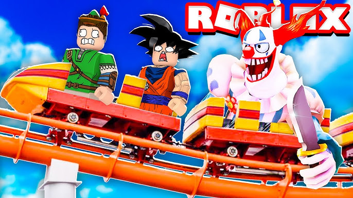 ESCAPE DO PALHAÇO IT NO PARQUE DE DIVERSÕES DE HALLOWEEN NO ROBLOX!! 