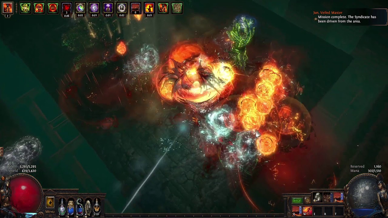 cwc cyclone/volatile dead chieftain , shaper guardians+uber elder - YouTube