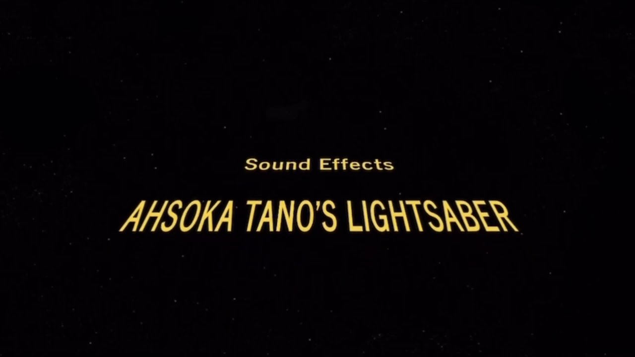 Star Wars Sound Effects Ahsoka Tano`s Lightsaber YouTube