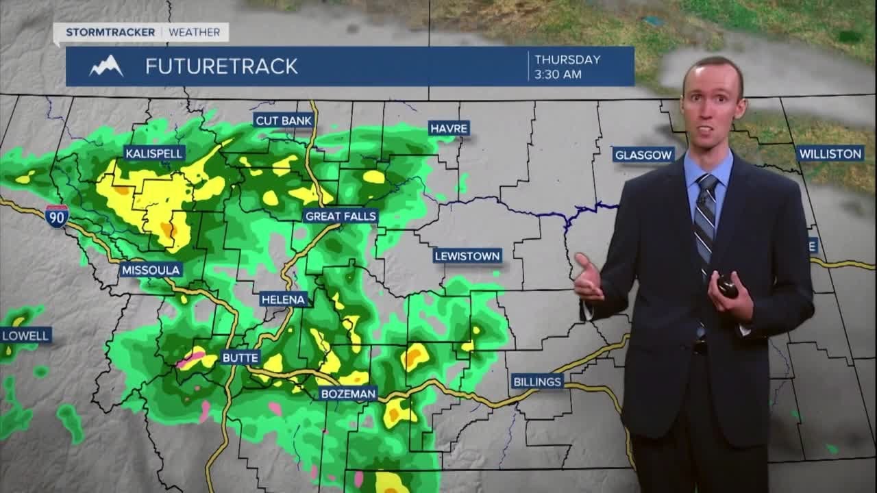 The next storm system begins to arrive Wednesday evening - YouTube