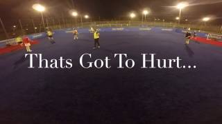 Nut Shot At Football With Slow Motion
