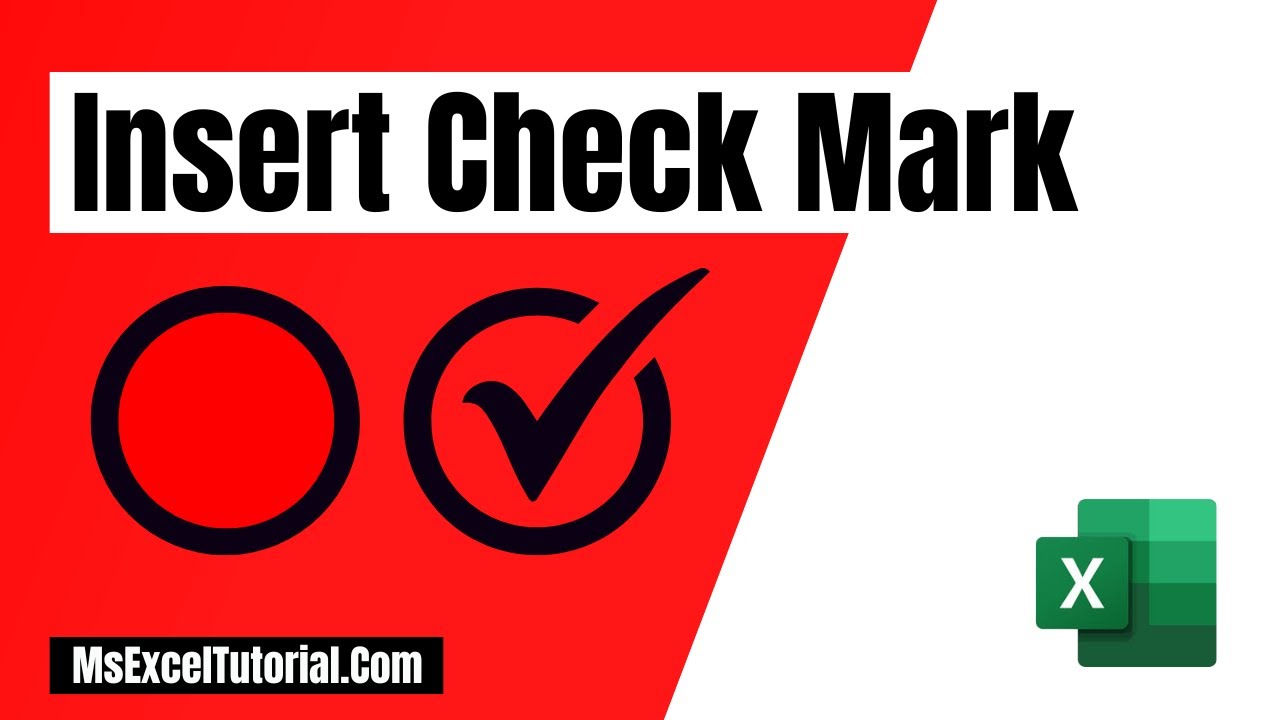 4 Ways to Use a Check Mark in Excel