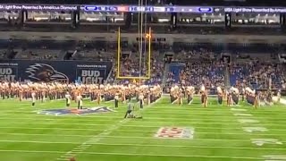 UTSA football game Soldier falls | UTSA football game military officer falls | utsa vs navy 