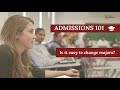 Is it easy to change majors at umass  college admissions 101