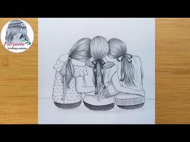 Three Best Friends Girls Stock Illustrations – 99 Three Best Friends Girls  Stock Illustrations, Vectors & Clipart - Dreamstime