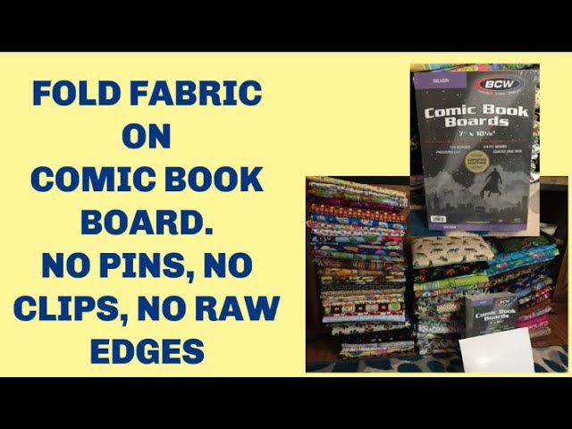 How To Fold Fabric on Comic Book Boards