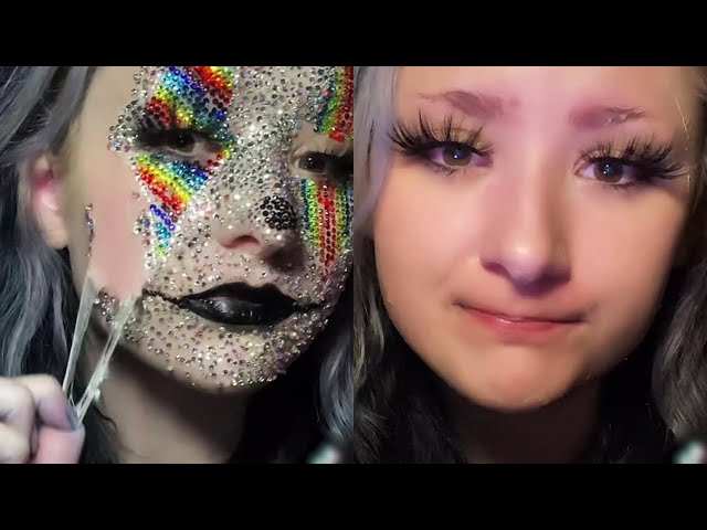 How to Glue Gems on Your Face