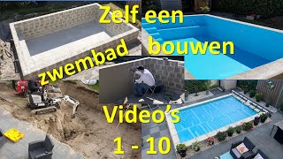 Zelf een zwembad bouwen | Video's 1-10