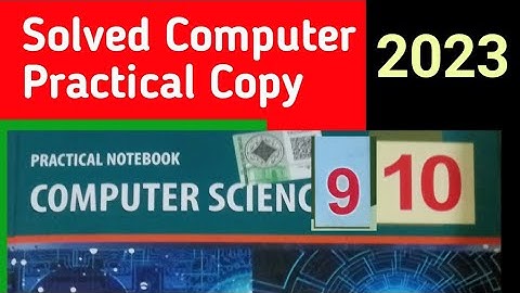 10th Computer Practical Copy 2023