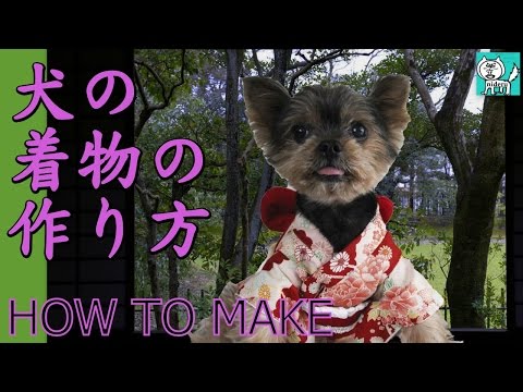 犬 用の 服 着物 風 コスチューム 衣装 の 作り方 Nideru How To Make Kimono Coutume For Dog Youtube