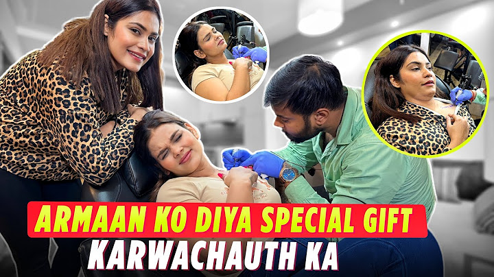 ARMAAN KO DIYA SPECIAL GIFT KARWACHAUTH KA | Armaan Malik