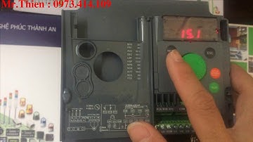 Cài đặt biến tần ATV310  chạy  cấp tốc độ