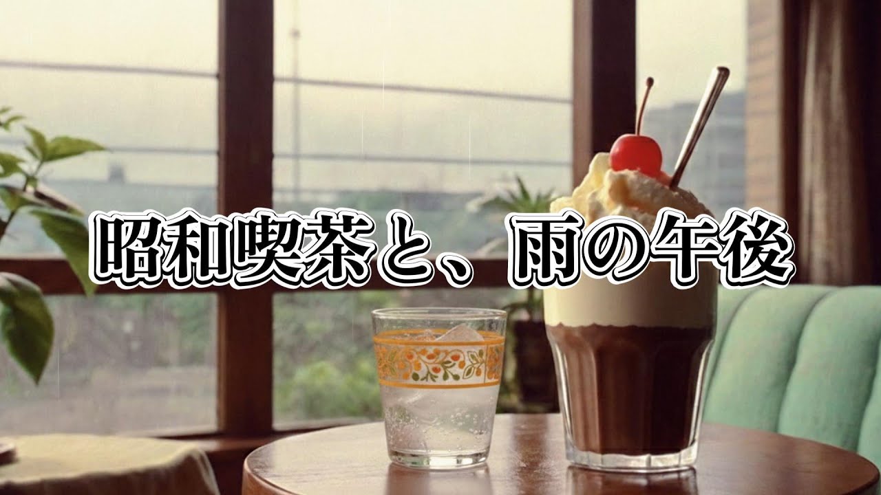 【昭和喫茶BGM】チョコレートパフェのある静かなカフェ│作業・勉強・読書邪魔しない 60 min