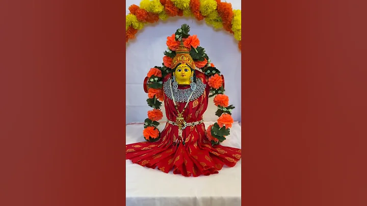 Varamahalakshmi Saree Draping With One Blouse Piece and Simple Decoration#varalakshmi#pooja#decor