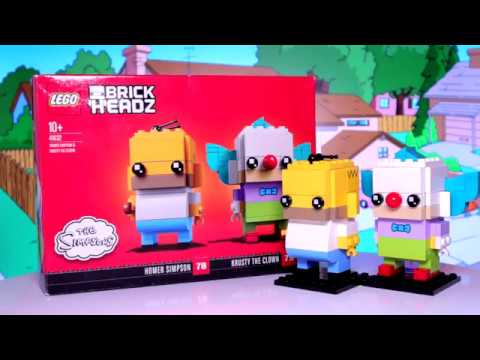 LEGO® BrickHeadz 41632 - Гомер Симпсон и клоун Красти