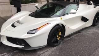 Matte white ferrari laferrari at the four seasons hotel des bergues
geneva march 2017 gims //// v12 hypercar - genf vier jahreszeiten